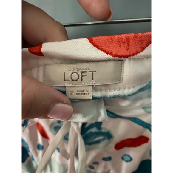 Loft Rayon Floral Skirt | Size 2 - Picture 6 of 8